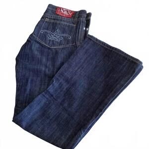 NEW ANIKI men's raw and elegant straight leg jean in dark blue wash